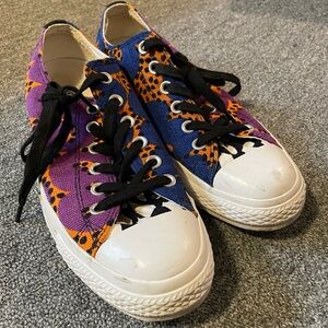 Marimekko Converse Sneakers in Purple, Blue, and Orange